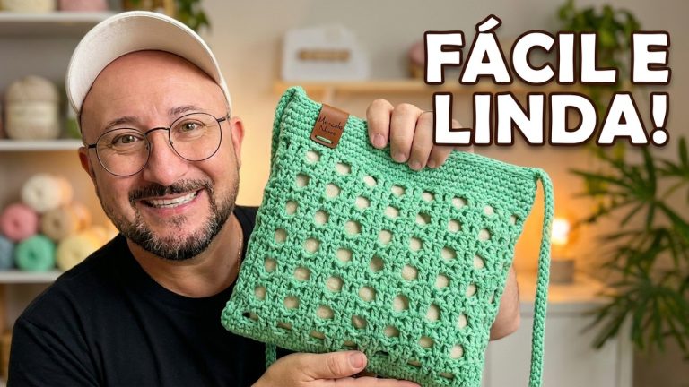 Bolsa Palhinha de Crochê: Versão Mini Passo a Passo Fácil