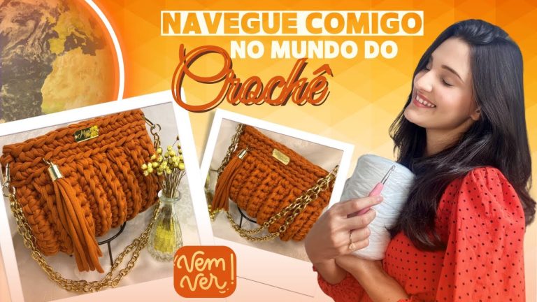 Bolsa de Fio de Malha com Corrente – Passo a Passo Fácil