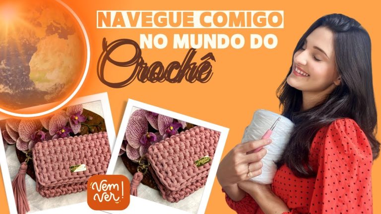 Carteira de Fio de Malha Fácil com Botão Imantado – Passo a Passo
