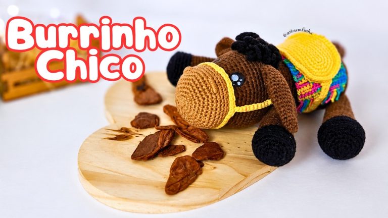 Burrinho Amigurumi Passo a Passo – Parte 2 da Receita Fácil