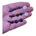 Kit 100 Olhos de Segurança Pretos – Nº 5, 7 e 9