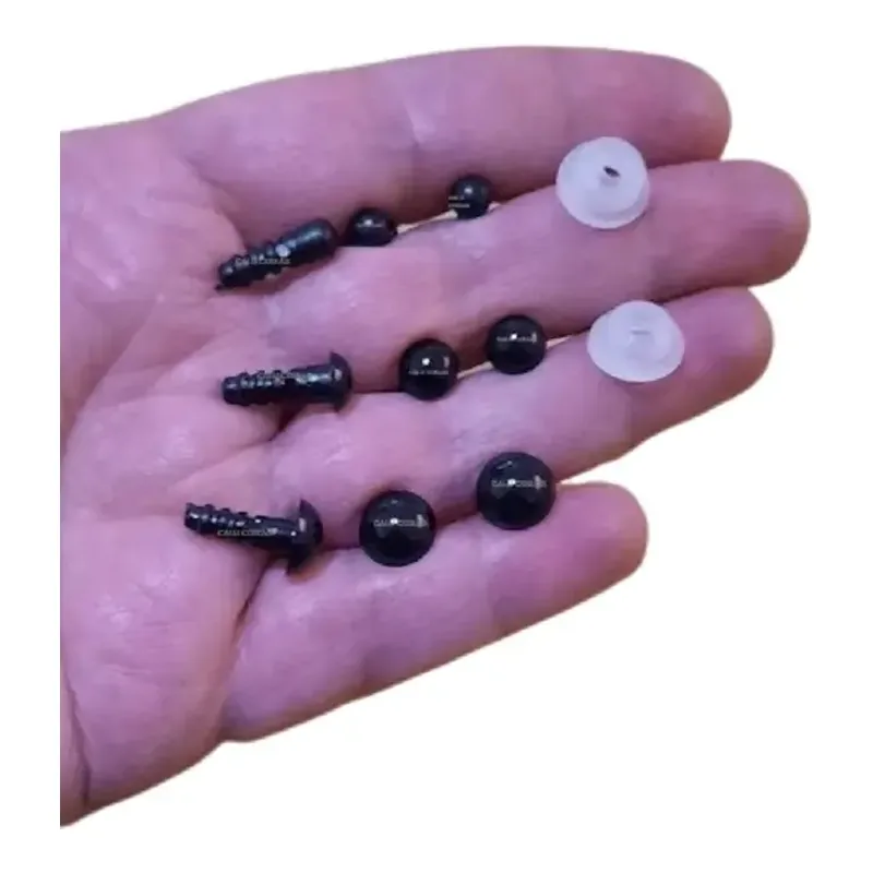 Kit 100 Olhos de Segurança Pretos – Nº 5, 7 e 9