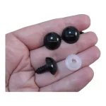 Kit 30 Olhos de Segurança Pretos – Nº 15