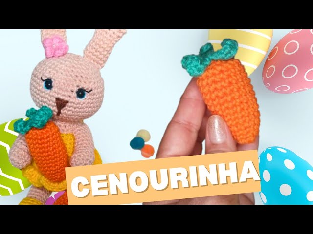 Cenoura Amigurumi de Crochê – Passo a Passo de 6,5 cm