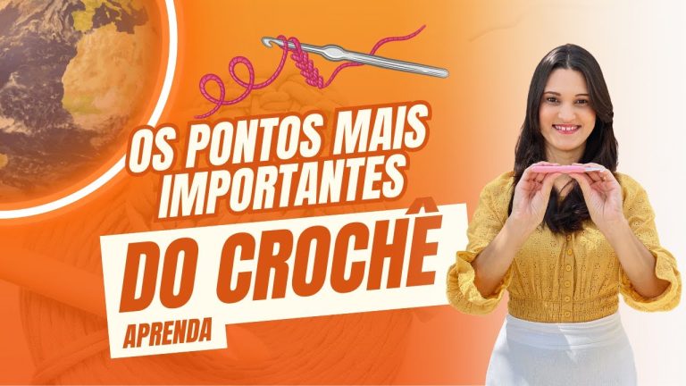 Pontos de Crochê para Iniciantes – Aula Passo a Passo